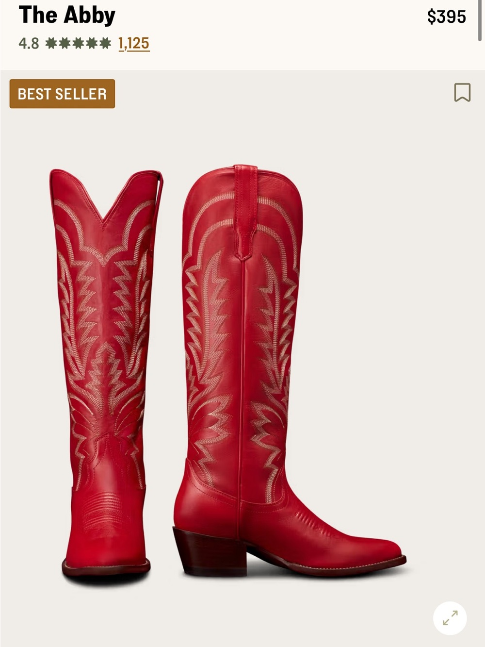 Tecovas Red “The Abby” Boots